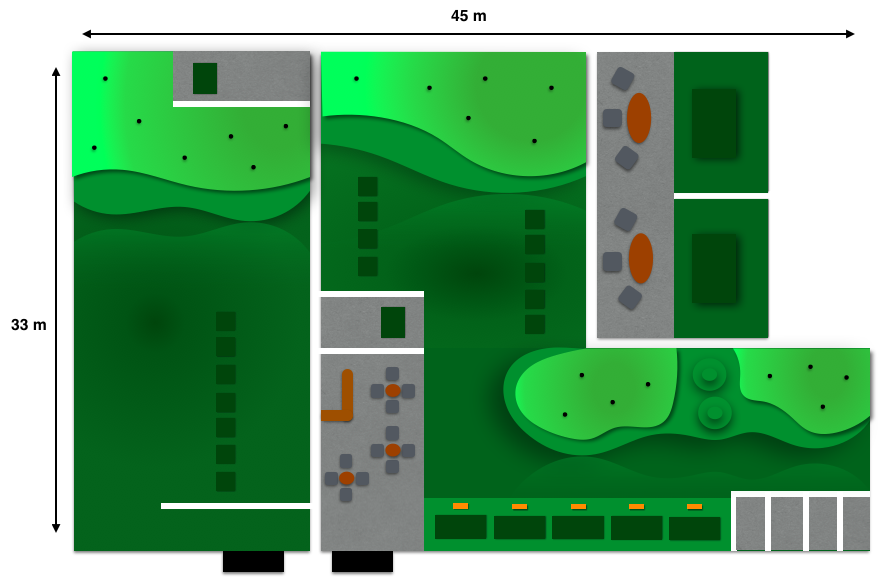 Plantegning Indoor Golf Midtjylland